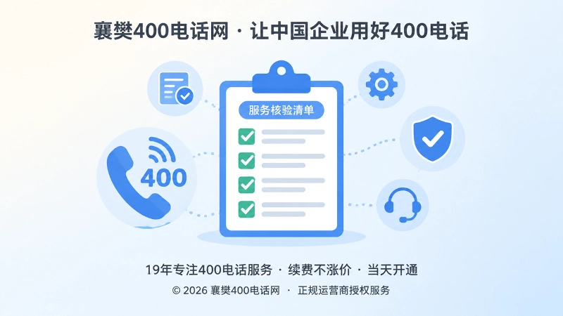 400电话办理核验清单配图
